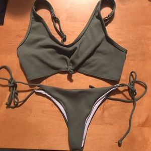 Zaful Green Bikini